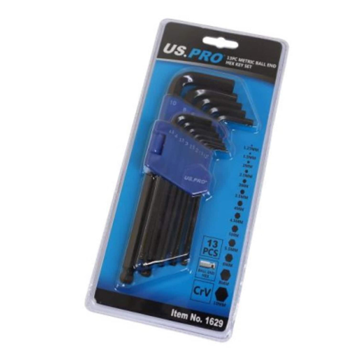 13 Piece Metric Ball End Hex Key Set