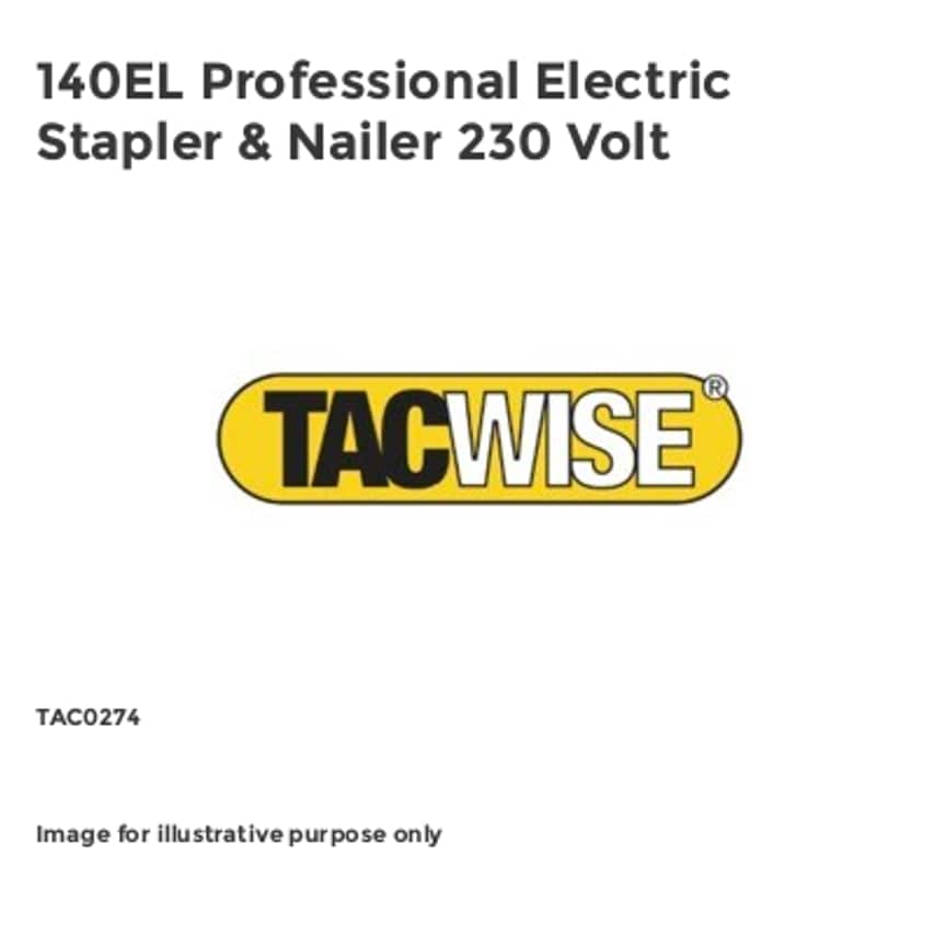 140EL Professional Electric Stapler & Nailer 230 Volt