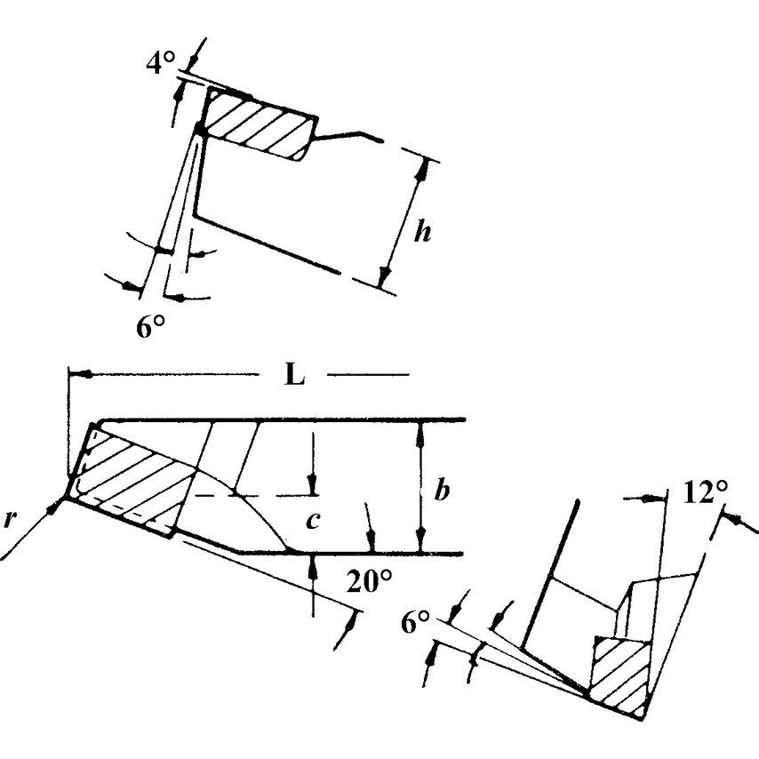 140 P20/P30 Brazed Tool