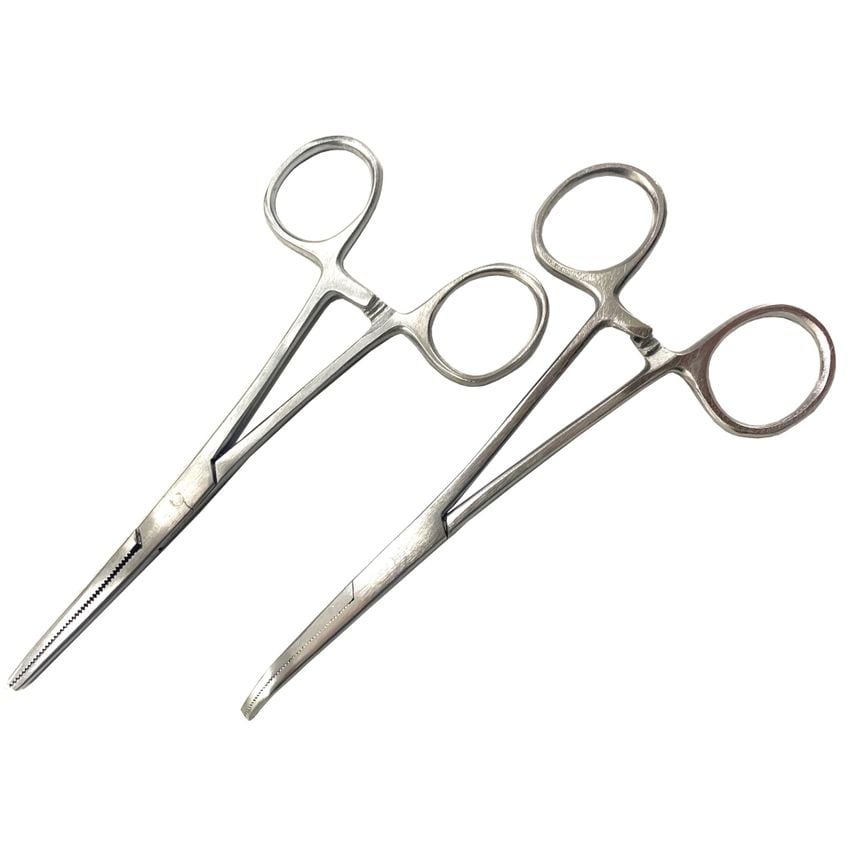 140mm Straight & Curved Forceps