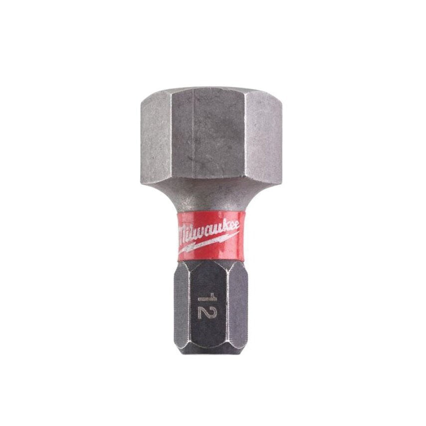 1/4"HEX Shockwave Impact Duty Driver Bit Hex 12mmx25mm (PK-2)