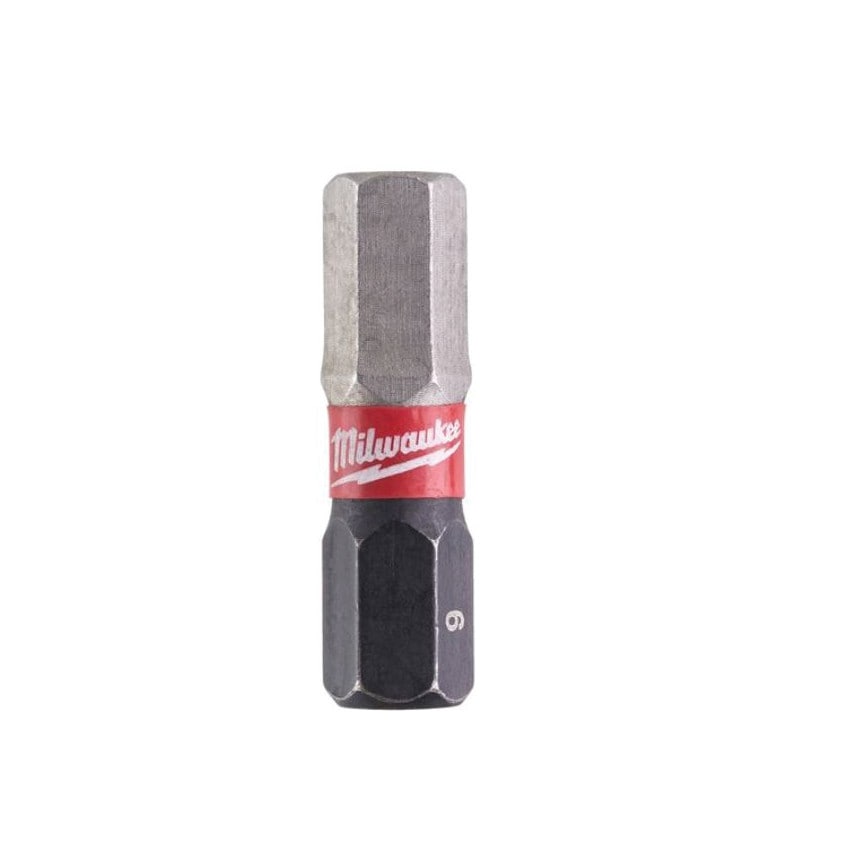 1/4"HEX Shockwave Impact Duty Driver Bit Hex 6mmx25mm (PK-2)