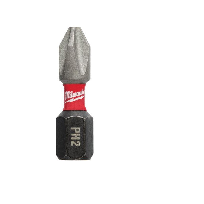 1/4"HEX Shockwave Impact Duty Driver Bit PH2x25mm (PK-2)