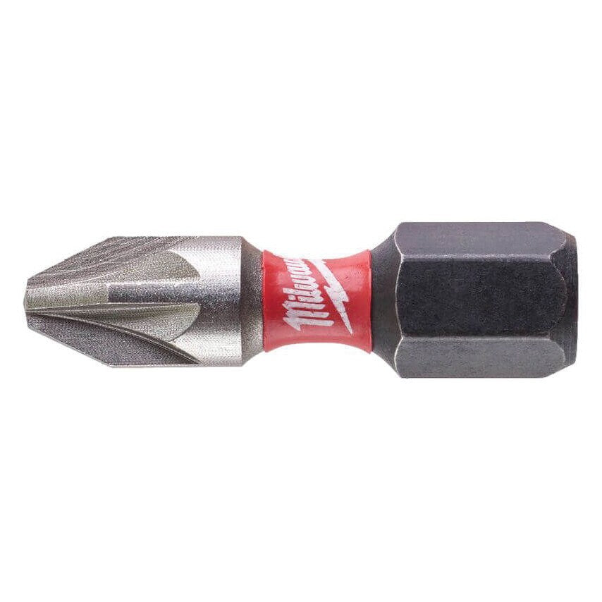 1/4"HEX Shockwave Impact Duty Driver Bit PZ2x25mm (PK-25)