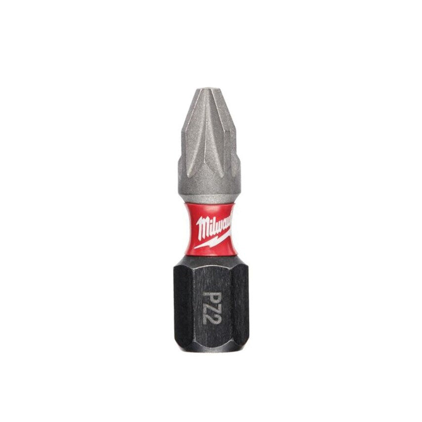 1/4"HEX Shockwave Impact Duty Driver Bit PZ2x25mm (PK-2)
