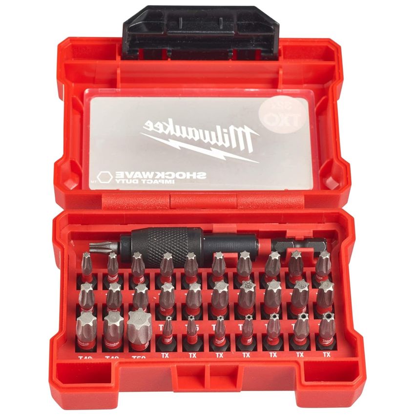 1/4"HEX Shockwave Impact Duty Driver TORX Bit Set (32PC)
