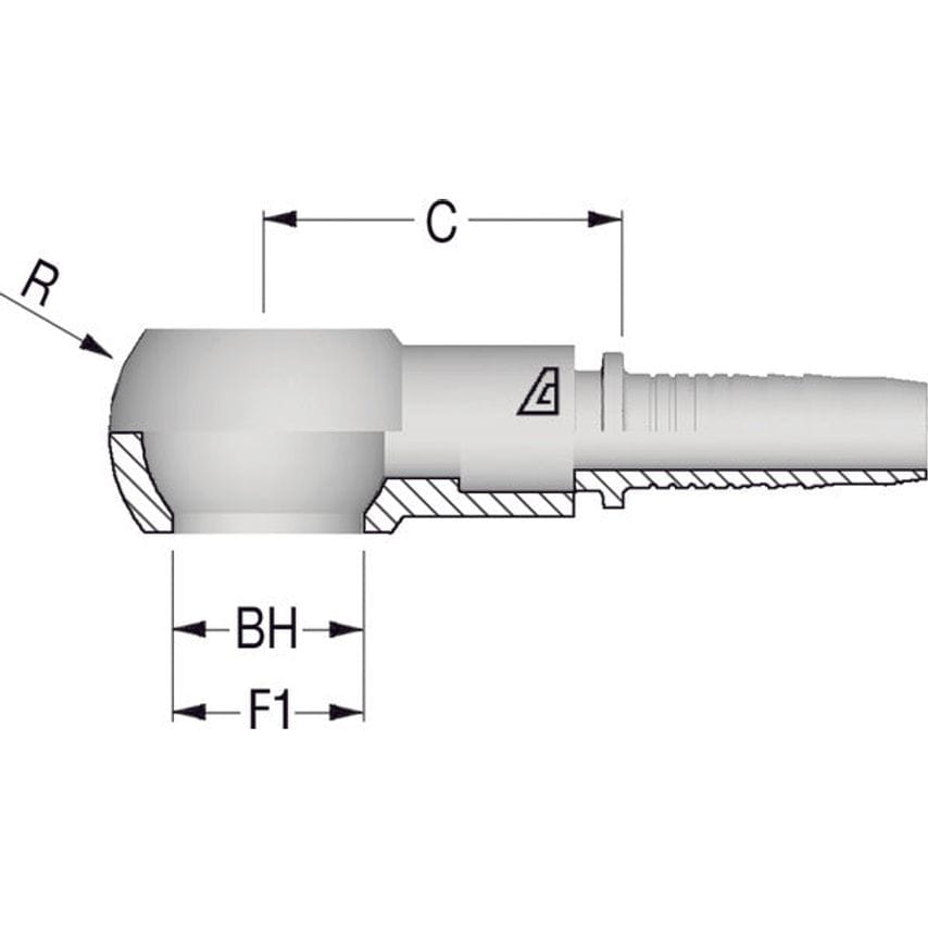 1/4ID-3/8bspP Banjo Insert H1230310-040600