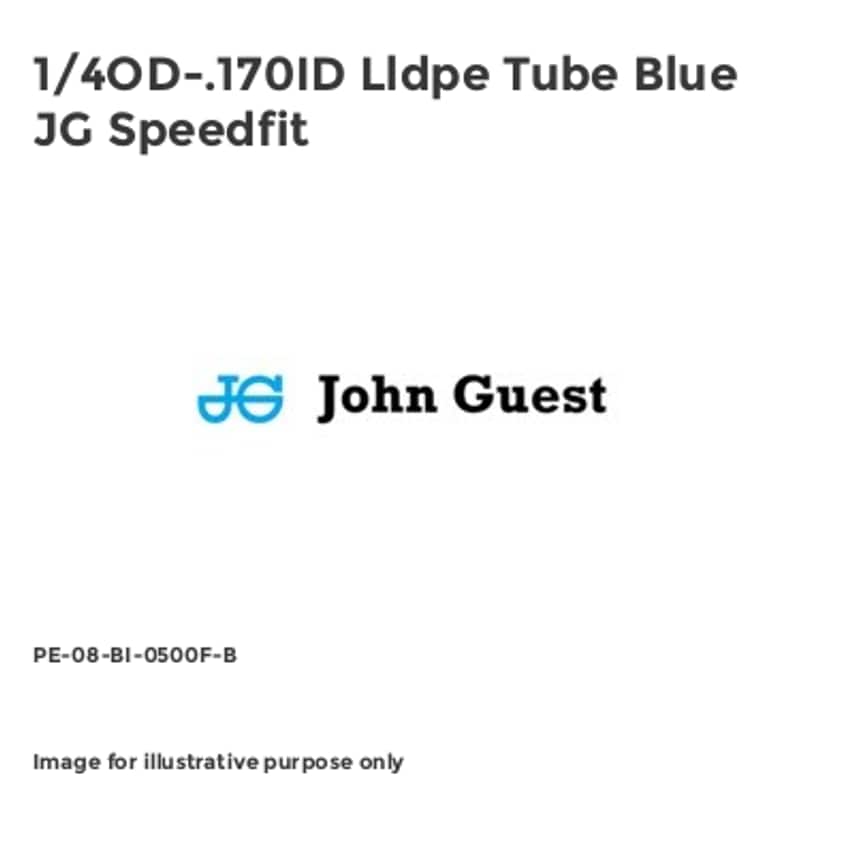 1/4OD-.170ID Lldpe Tube Blue JG Speedfit