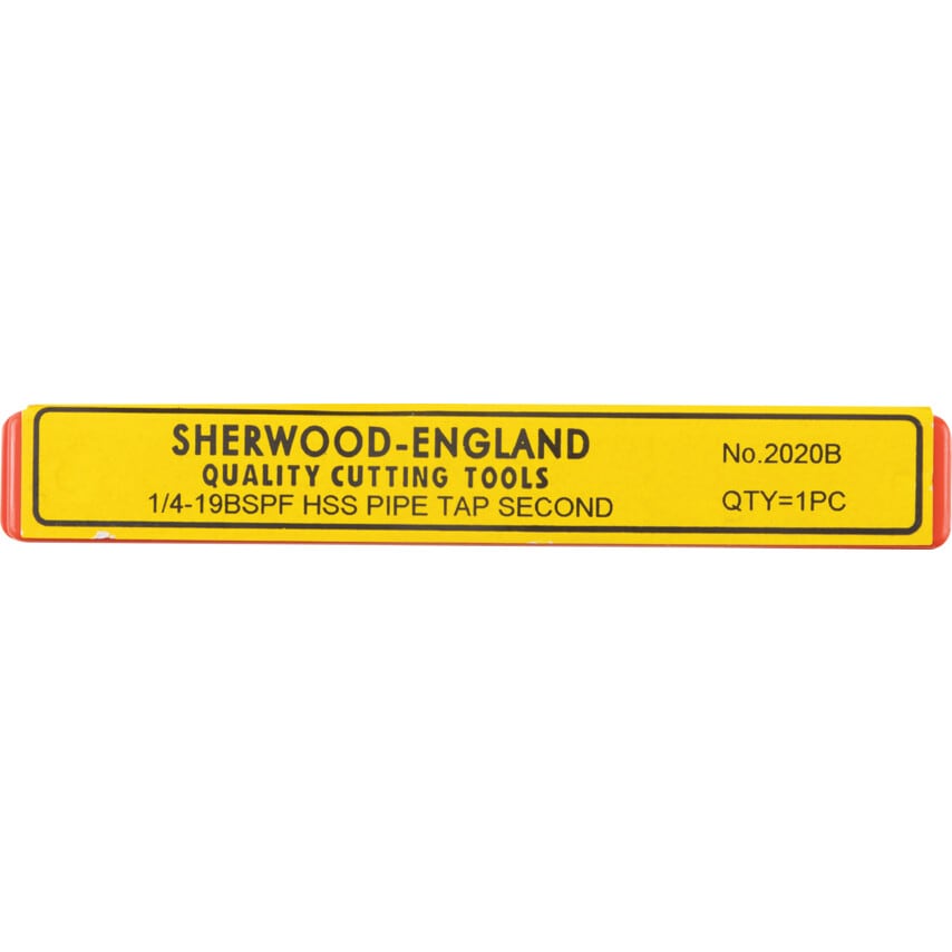 1/4"X19 BSPF HSSGT Straight Flute Second Tap