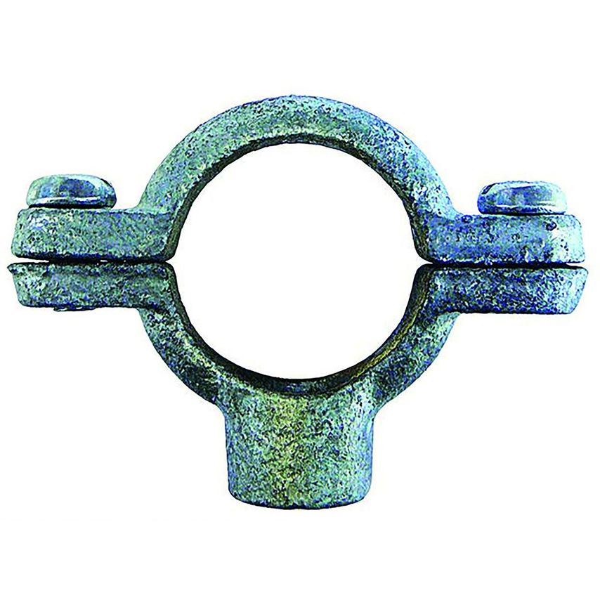 1/4 (8mm) Single Galvanised M10 Tapping Pipe Ring - GSTP04