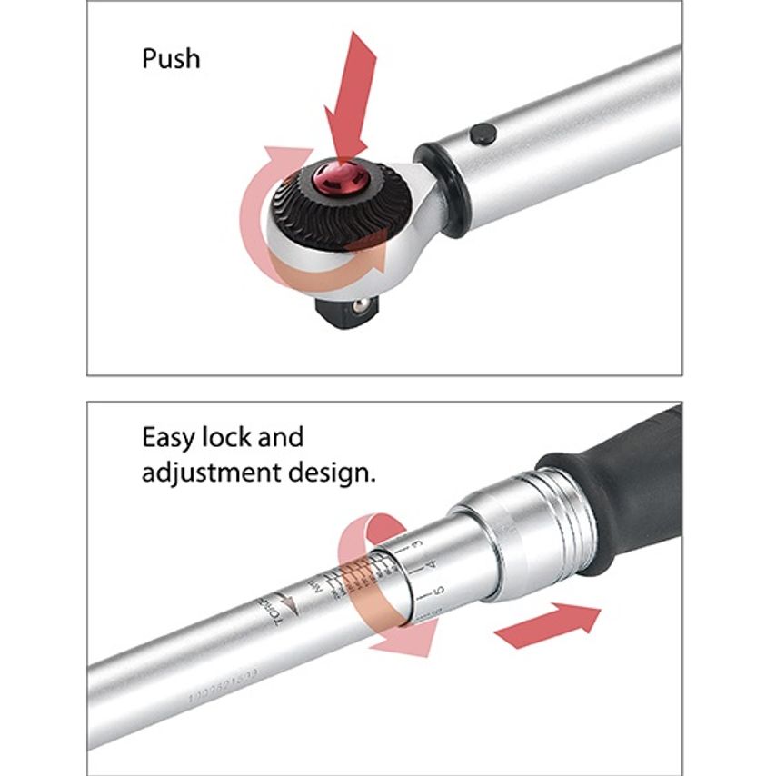 1/4" Drive Torque Wrench 2 -10Nm/22.1 -84.1in-lb Matte Finished BS-2721F