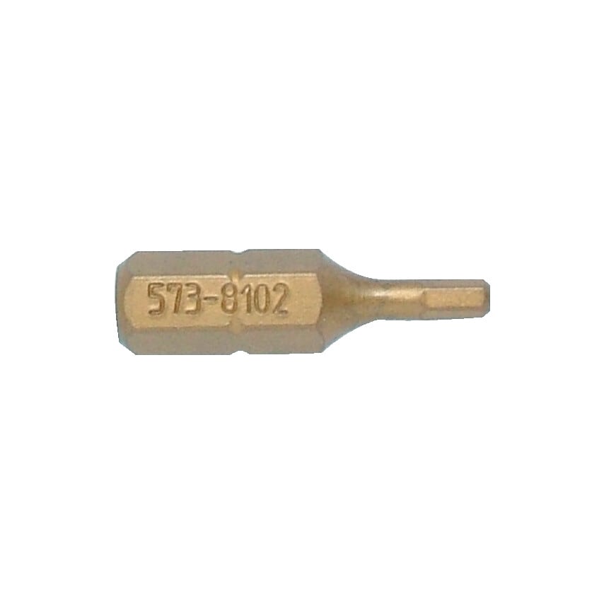 1/4" HEXx2.5mmx25mm Titanium Screwdriver Bit