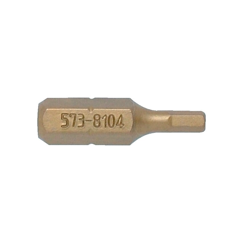 1/4" HEXx3.0mmx25mm Titanium Screwdriver Bit