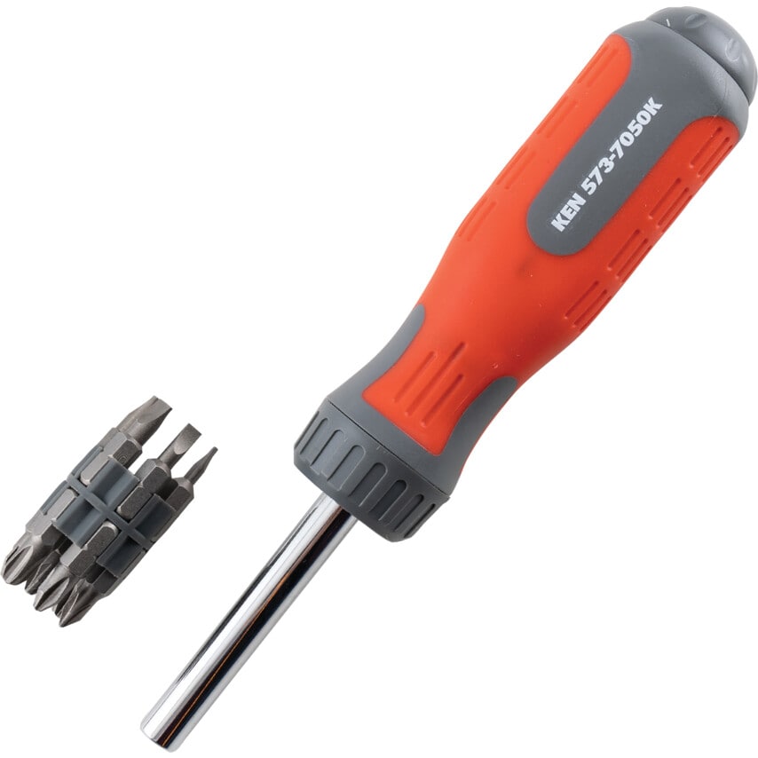1/4" Hex Bit Ratchet Driver Set comes with 10 Bits
