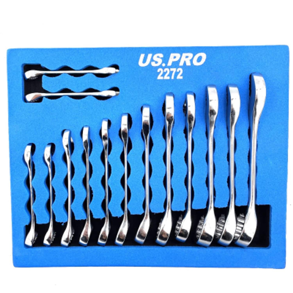 14 Piece Stubby Metric Combination Spanners - EVA Tray