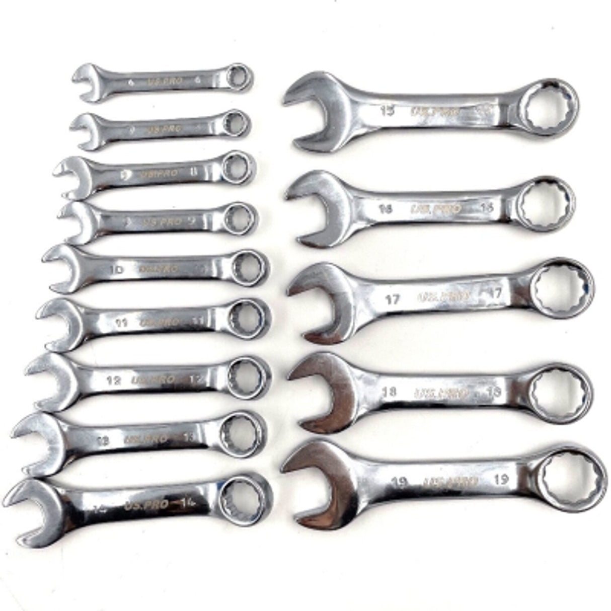 14 Piece Stubby Metric Combination Spanners - EVA Tray