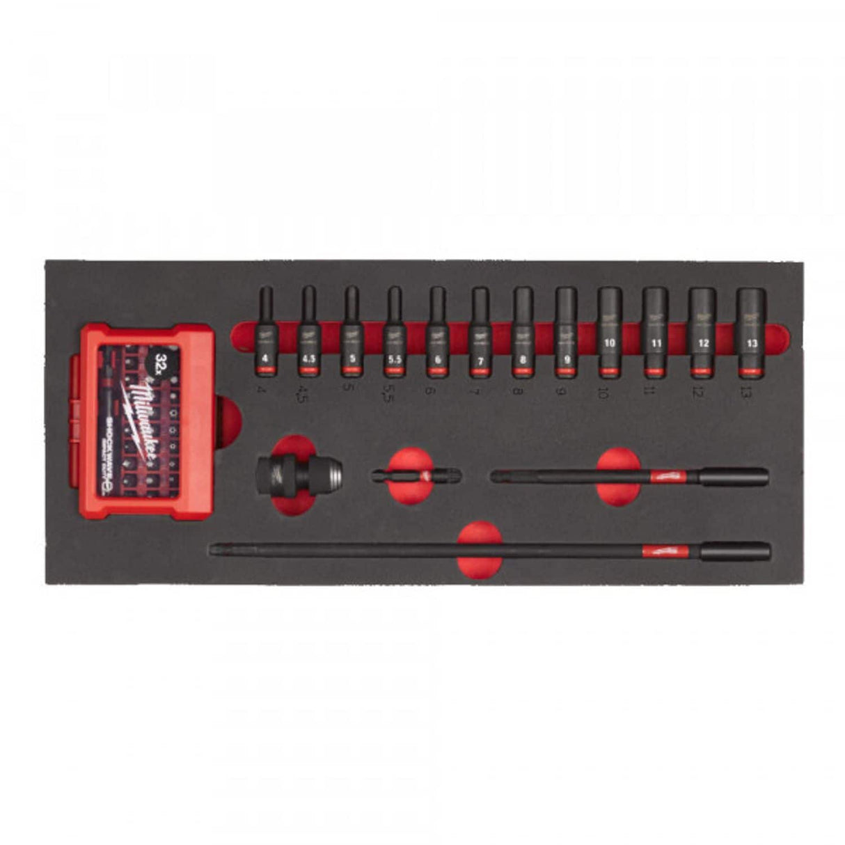 1/4 Skts. Deep Foam Set 1 - 17 Piece - 4932493386