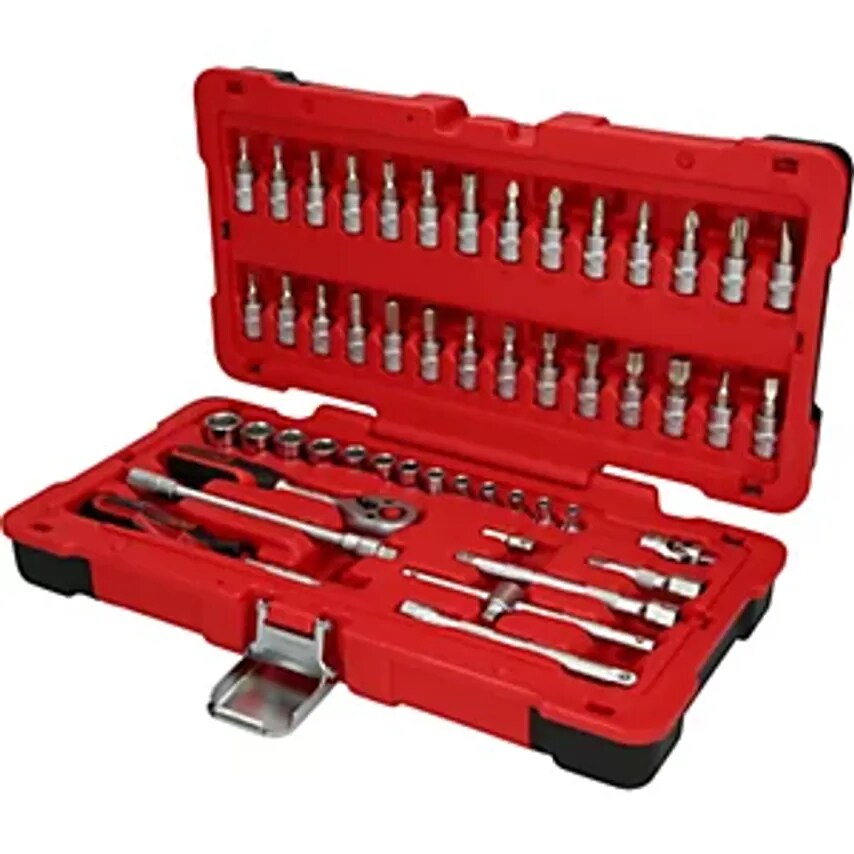 1/4'' Socket Set 50 Parts Flank Traction