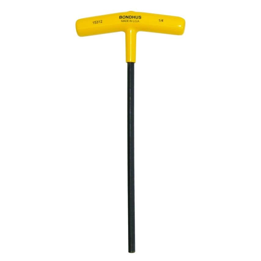 1/4" T-Handle Hex Driver 9", 1/4", 15312