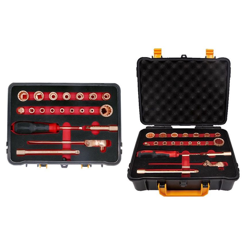 1/4 & 3/8 Dr Socket Set-21pcs BSA101D Pack of 5