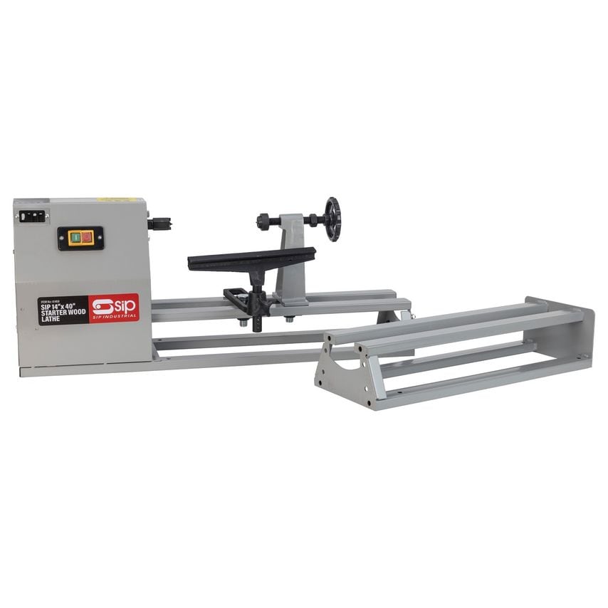 14" x 40" Starter Wood Lathe with 3pc Chisel Kit