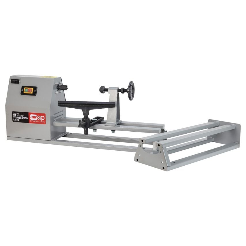 14" x 40" Starter Wood Lathe with 3pc Chisel Kit