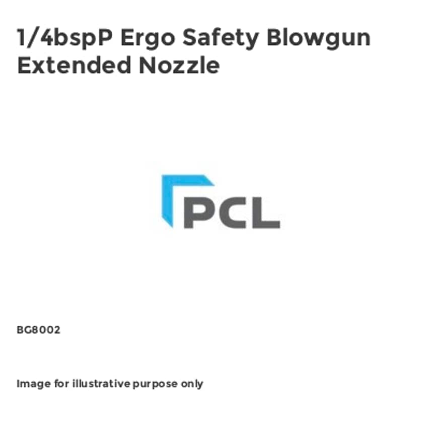 1/4bspP Ergo Safety Blowgun Extended Nozzle BG8002