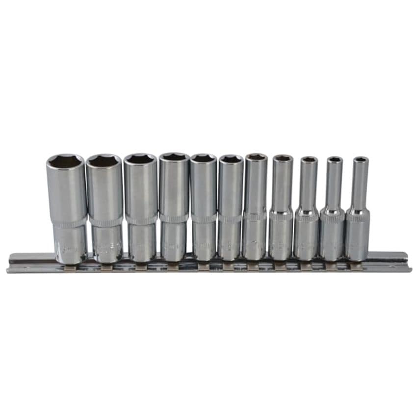 1/4in Drive Deep Socket Set, 11 Piece B/S01540