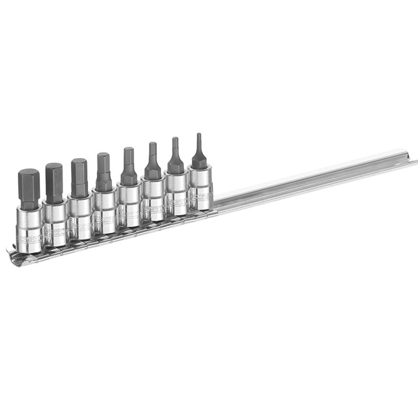 1/4in Drive Hex Bit Socket Set, 8 Piece BRIE030704B