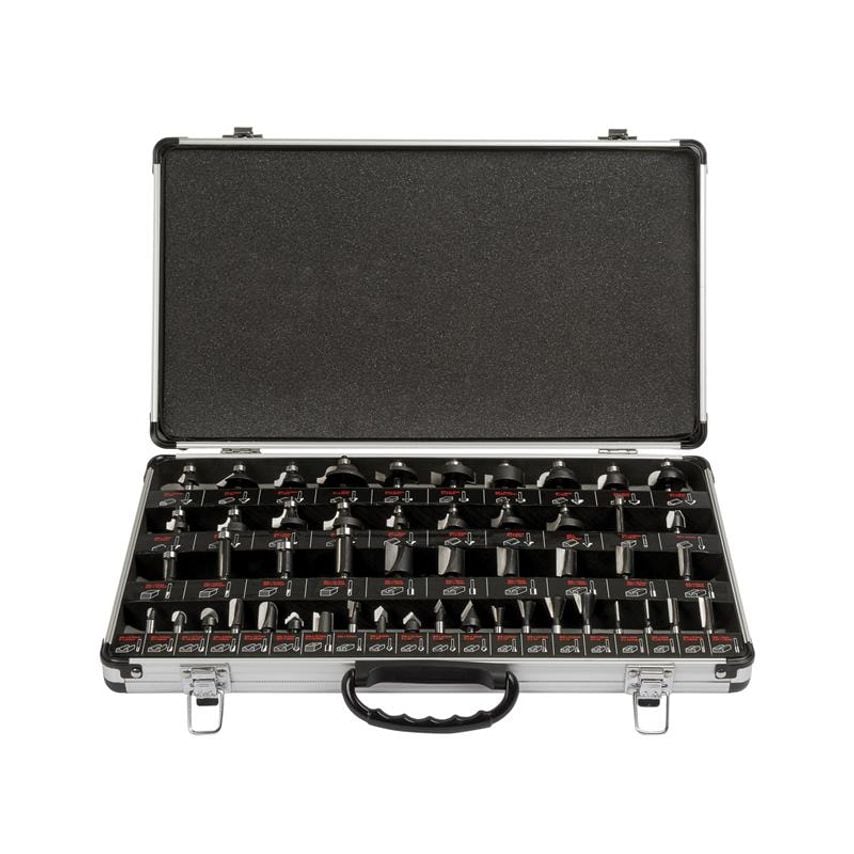 1/4in TCT Router Bit Starter Set, 50 Piece TRESET50PC14