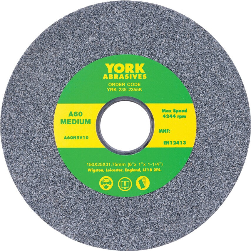 150X25X31.75MM A60MV Medium Aluminium Oxide Bench Grinding Wheel