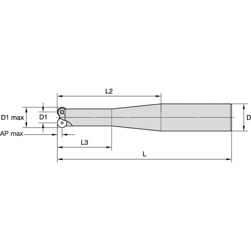 15E02R100B20SRD07 Milling Cutter D&m