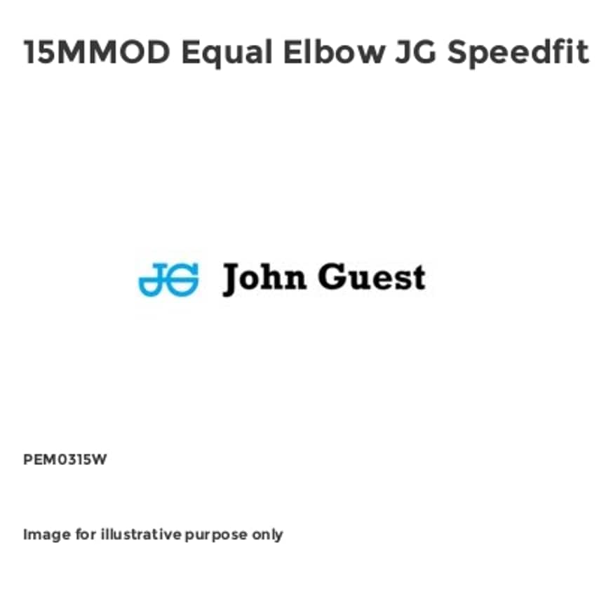 15MMOD Equal Elbow JG Speedfit
