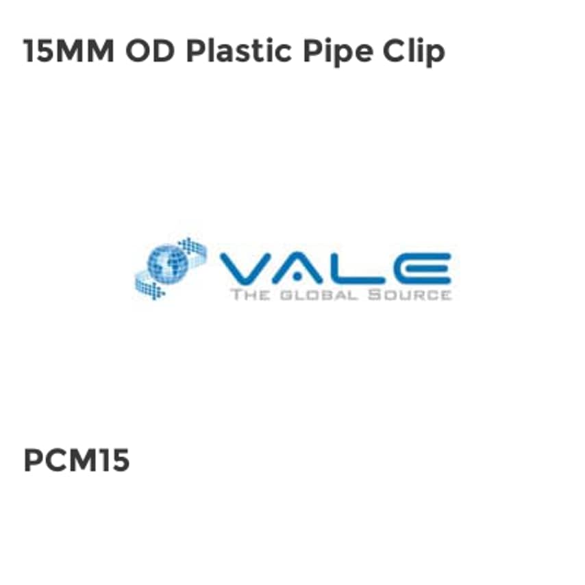 15MM OD Plastic Pipe Clip