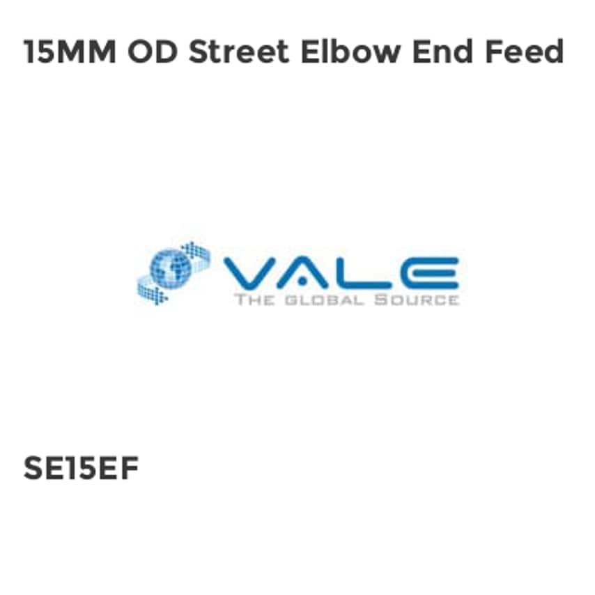 15MM OD Street Elbow End Feed