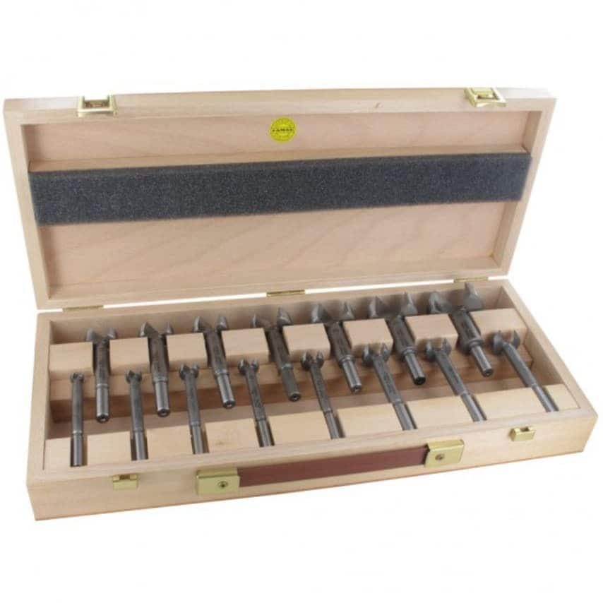 15PCS Cylinder Boring Bit, Set in Wooden Case, 1633515
