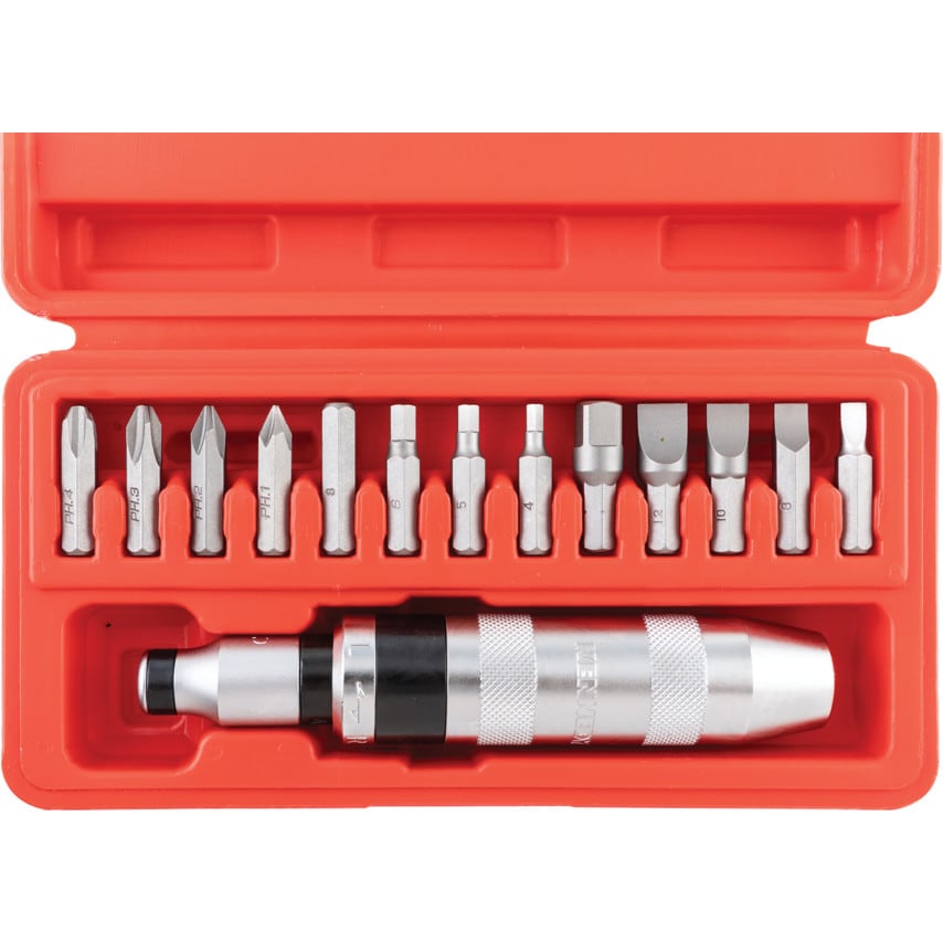 15-Piece Impact Driver Set 1/2" Square Drive
