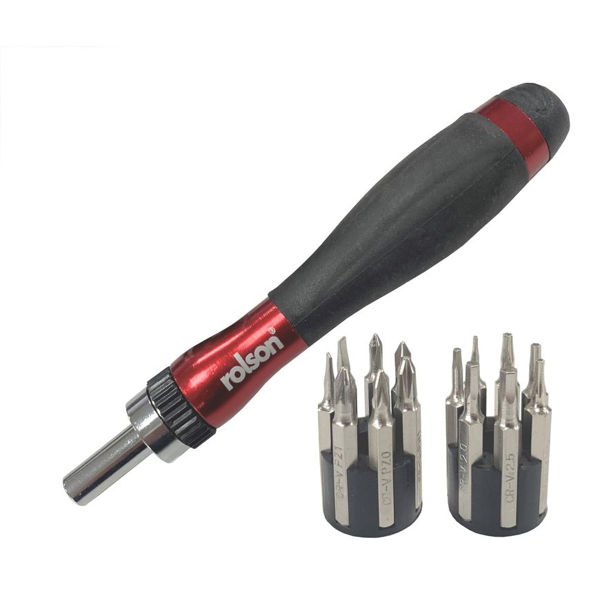 15-Piece Ratchet Precision Screwdriver & Bit Set