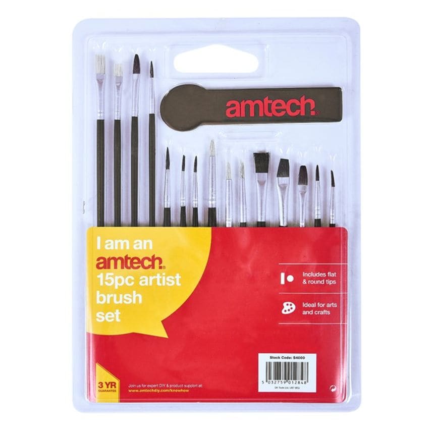 15 Piece Art Brush Set