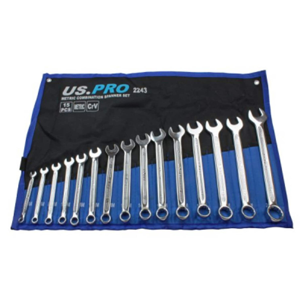 15 Piece Metric Combination Spanner Set 6-22mm
