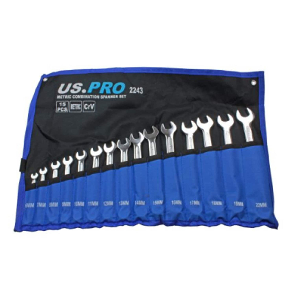 15 Piece Metric Combination Spanner Set 6-22mm