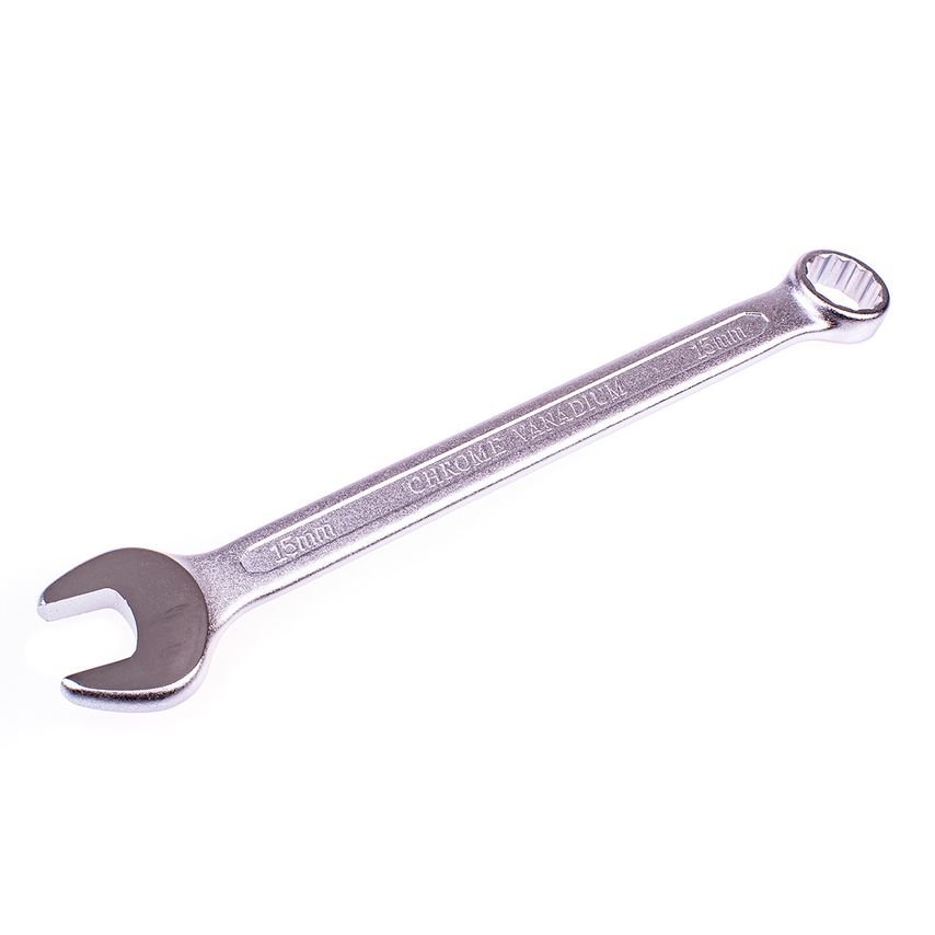 15mm Combination Spanner Wrench Metric 12 Point (12PT) Ring 192mm Long