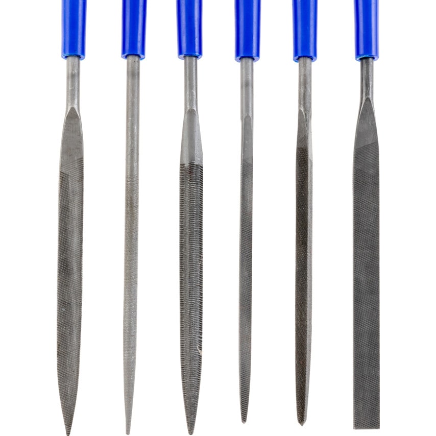 160MM (6.1/2") 6 Piece Second Cut Assorted Needle File Set