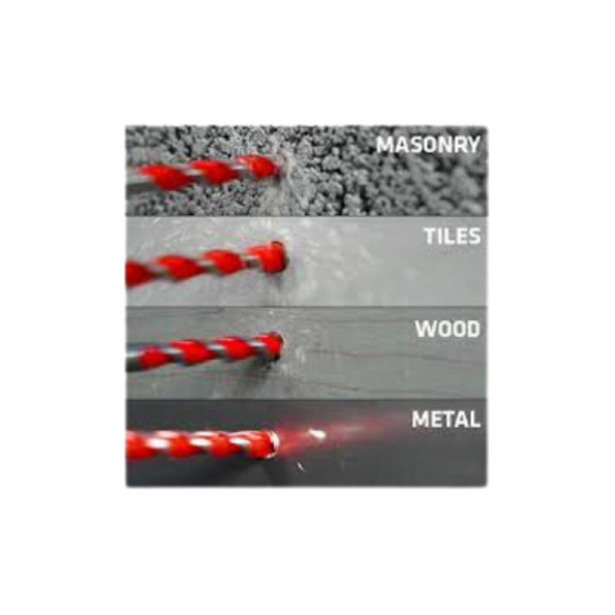 16.0mm x 450mm SDS+ Tungsten Carbide Multi-Purpose Drill