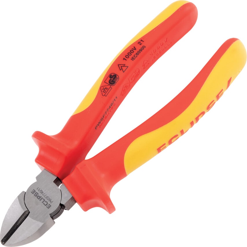 165mm Side Cutters, VDE Handle, 4mm Cutting Capacity
