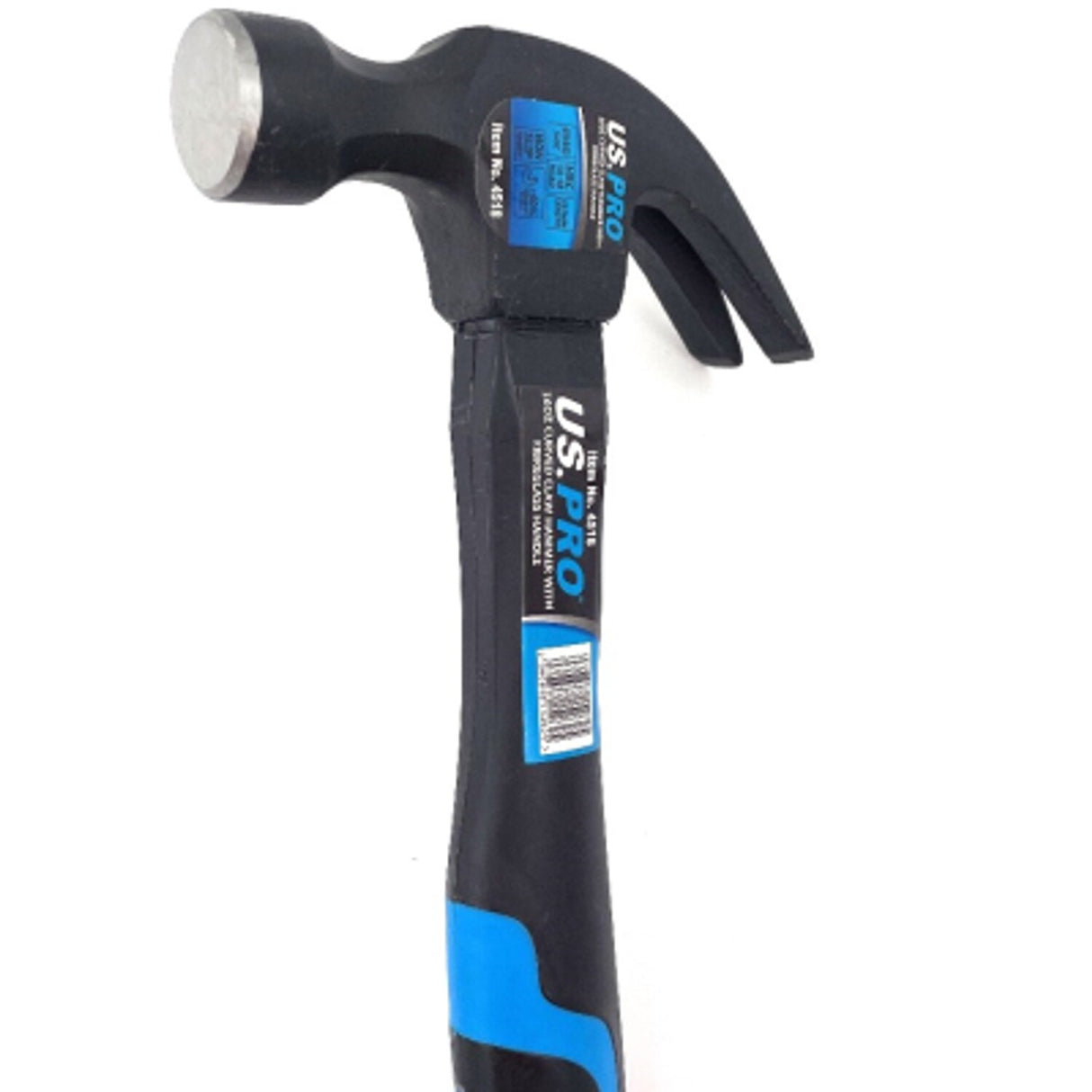 16OZ Curved Claw Hammer with Fibreglass Handle