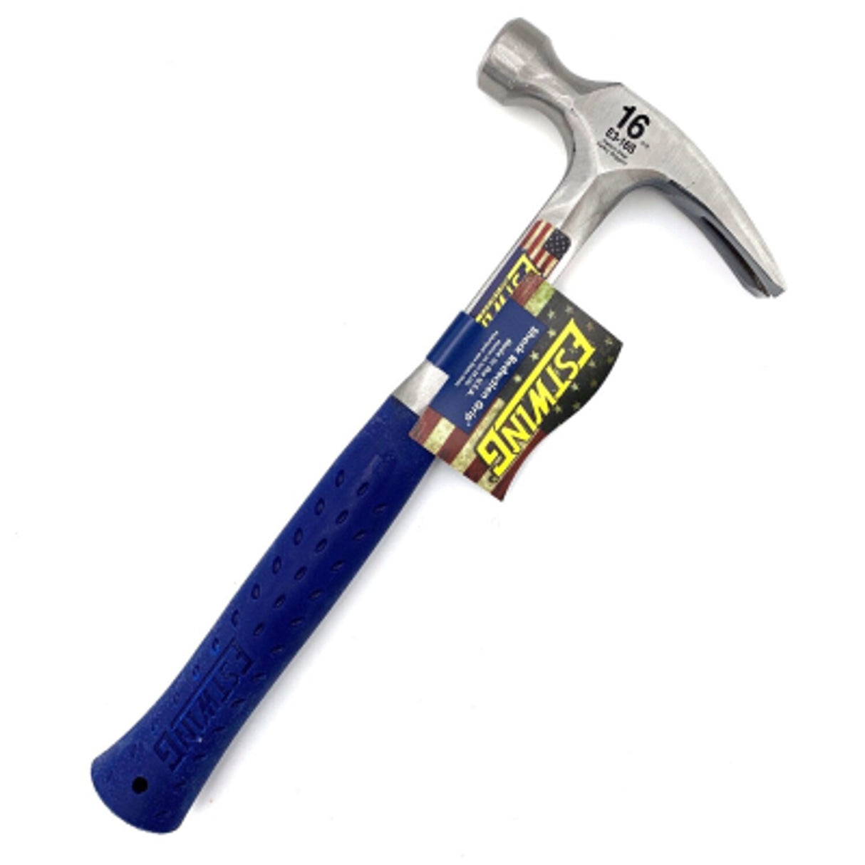 16OZ Straight Claw Nail Hammer with Vinyl Grip E3/16S