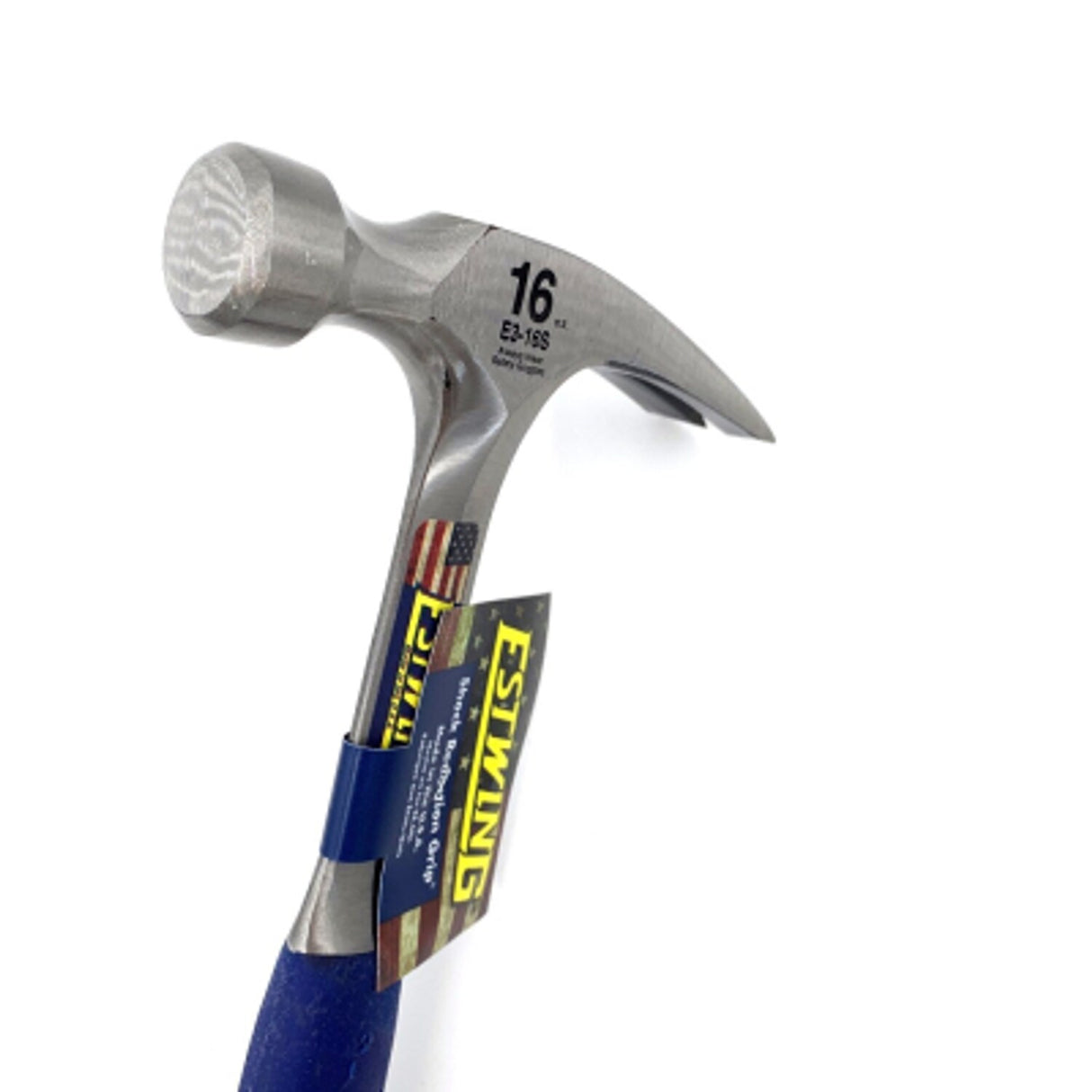 16OZ Straight Claw Nail Hammer with Vinyl Grip E3/16S
