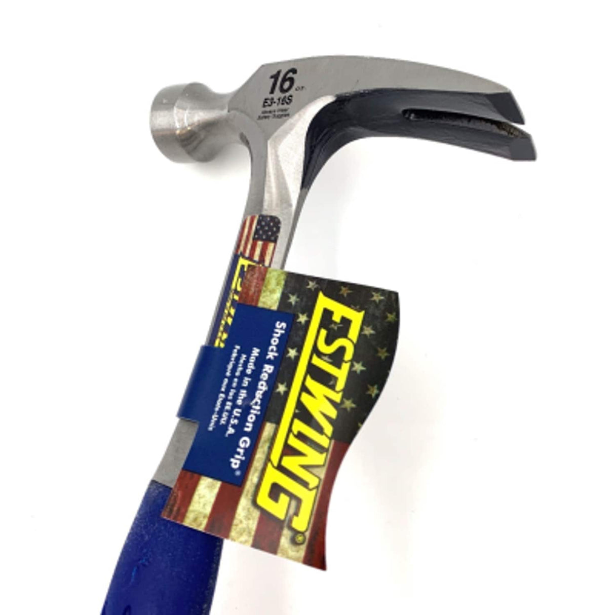 16OZ Straight Claw Nail Hammer with Vinyl Grip E3/16S
