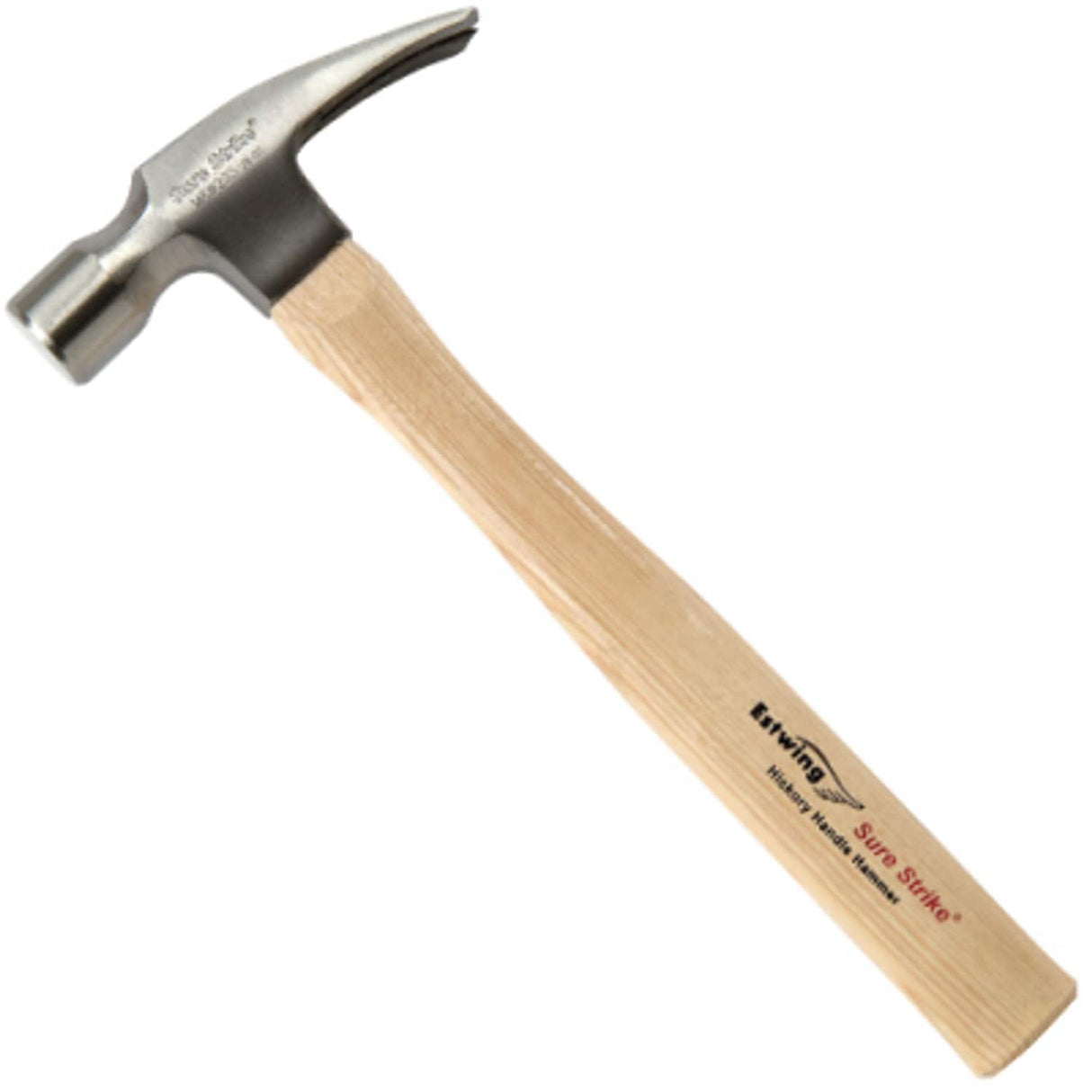 16OZ Sure Strike Nail Hammer Hickory Shaft Straight Claw EMRW16S